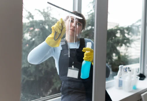 Nettoyage de vitres intérieures et extérieures au Vigeant